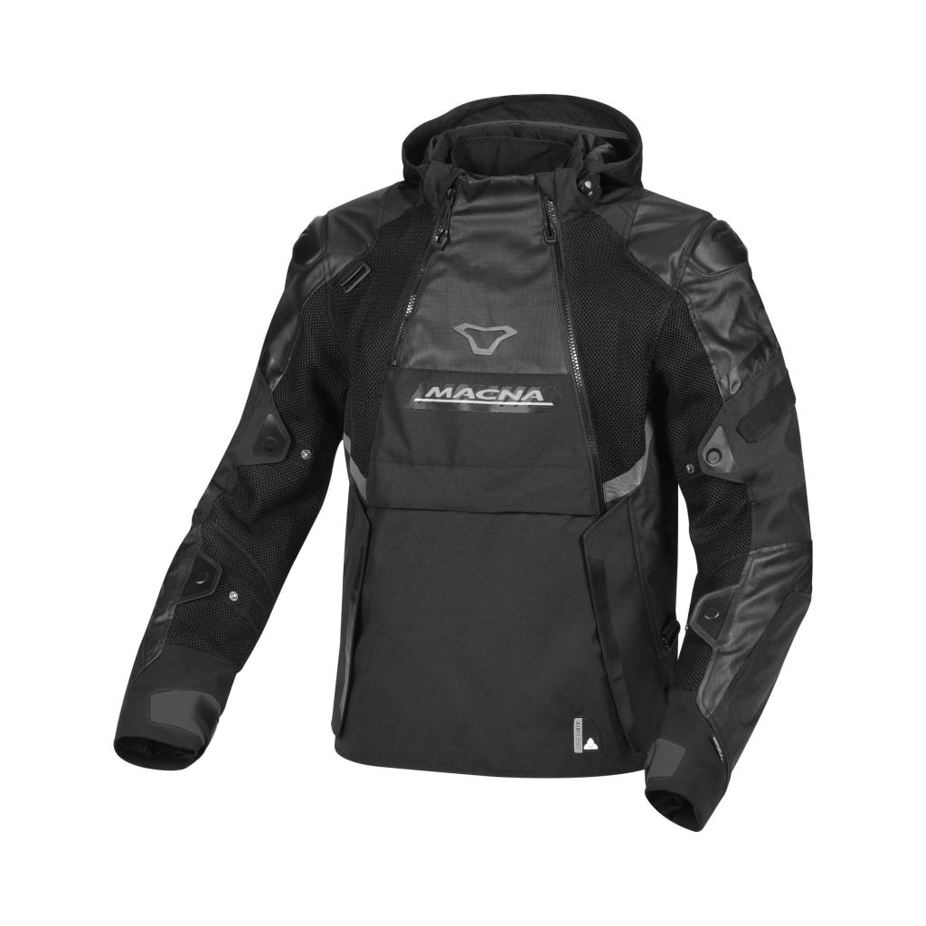 Macna Bradical wasserdichte Motorrad Textiljacke, schwarz, 2XL