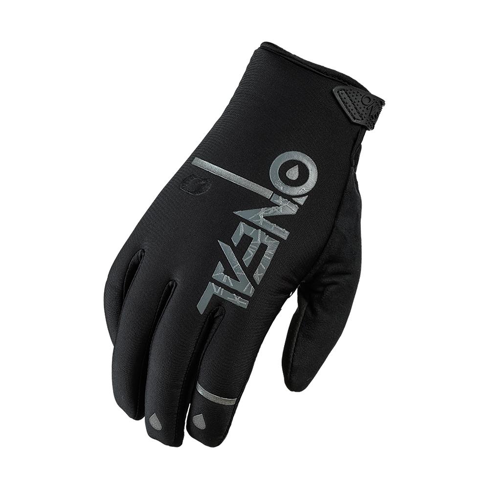 O'NEAL | Fahrrad- & Motocross-Handschuhe | MX MTB DH FR Downhill Freeride | Wasserdicht, atmungsaktiv, Mit Silikonprint für Grip bei Nässe | Winter WP Glove | Erwachsene | Schwarz | Größe L