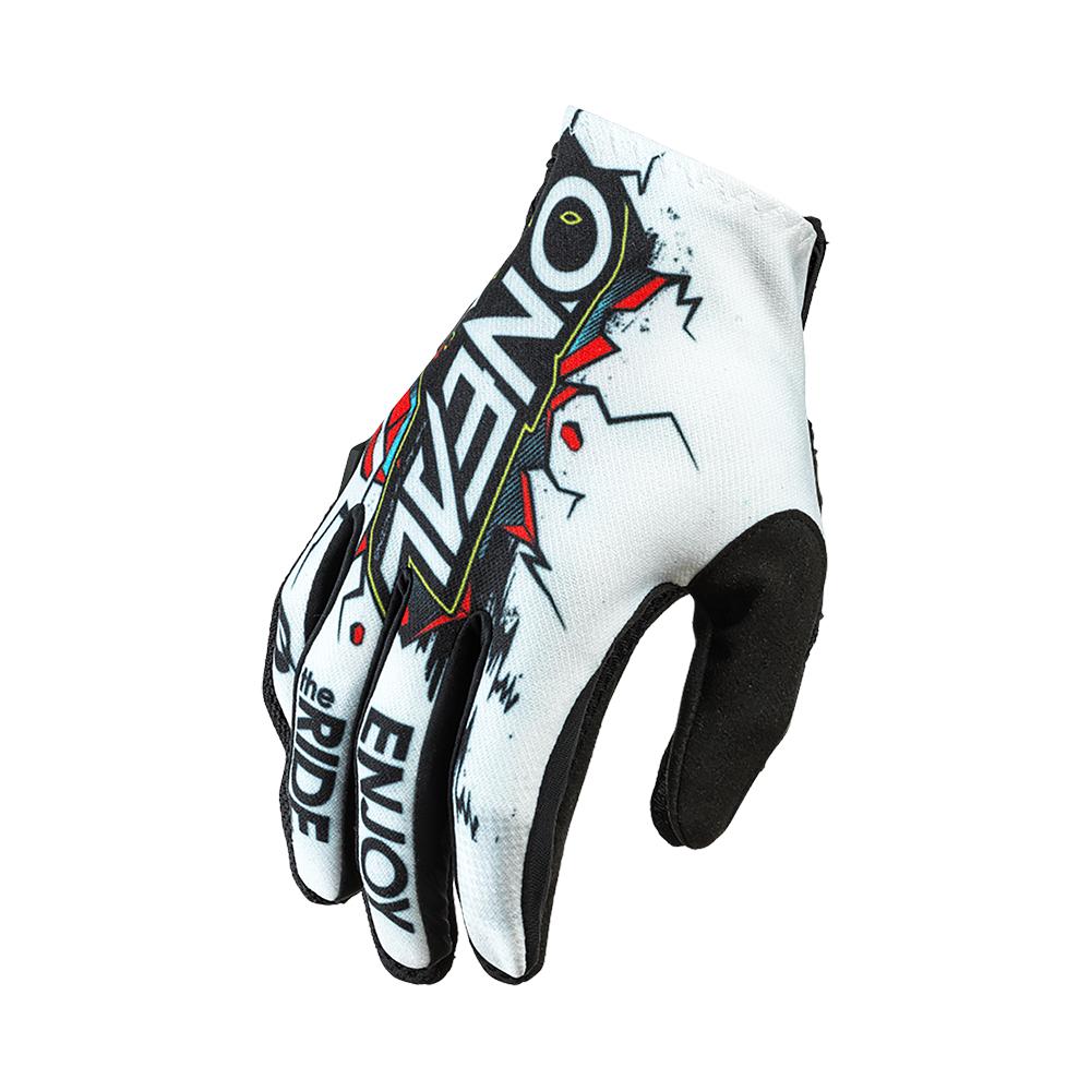 O'NEAL | Fahrrad- & Motocross-Handschuhe | MX MTB DH FR Downhill Freeride | Langlebige, Flexible Materialien, belüftete Handoberseite | Matrix Glove Villain | Unisex | Schwarz Weiß | Größe XXL
