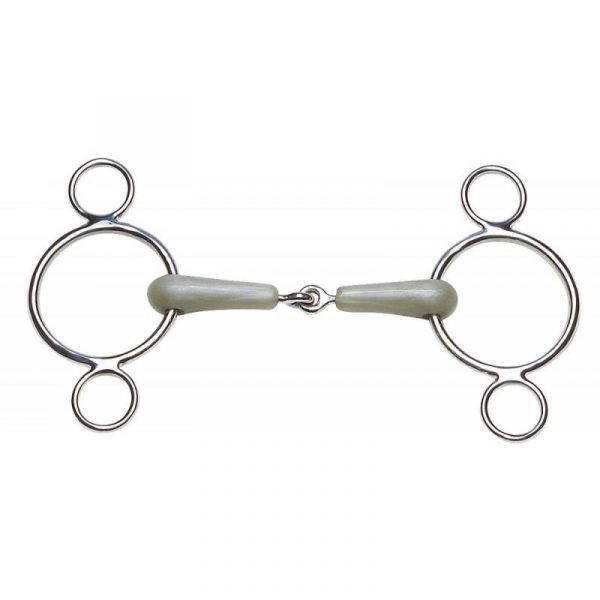 FEELING triple ring snaffle Flexi with apple flavor