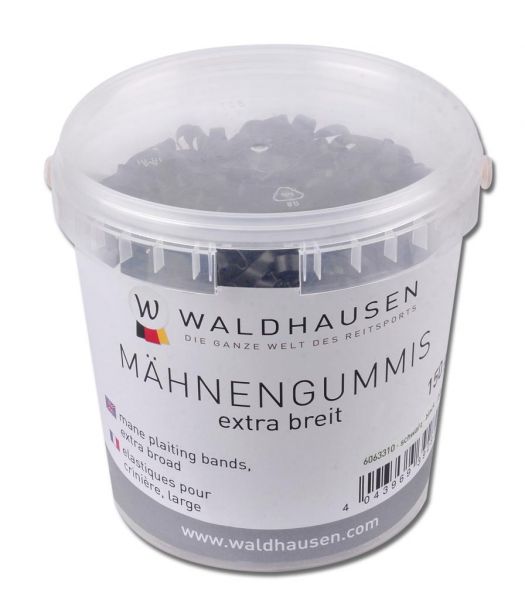 WALDHAUSEN mane rubbers extra wide in a bucket