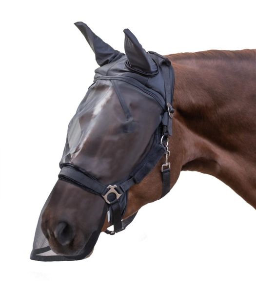WALDHAUSEN premium fly mask with ears and nose protection