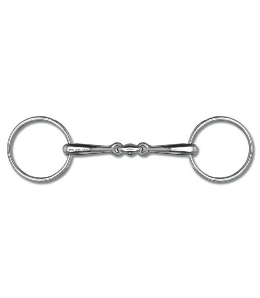 WALDHAUSEN snaffle bit double jointed solid 16mm