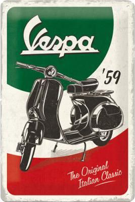 BLECHSCHILD Vespa The Original Italian Classic 20x30cm