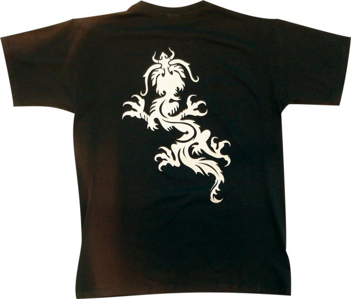 T-shirt TRIBAL con stampa nera XL