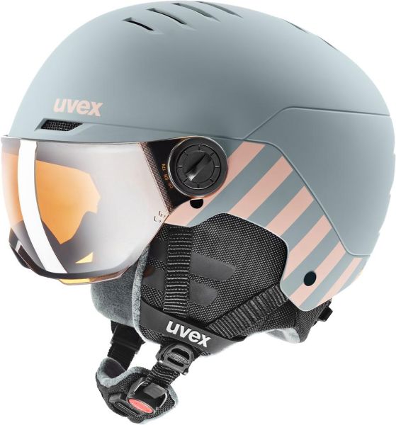 Dětská lyžařská helma UVEX ROCKET JUNIOR VISOR