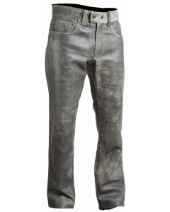 BELO HIGHWAY leather jeans gray stone