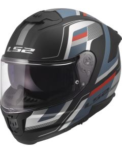 LS2 FF808 STREAM II VINTAGE Integralhelm matt schwarz-petrol blau 3XL