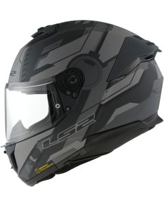 LS2 FF808 STREAM II SHADOW Integralhelm matt titanium-grau XS