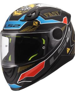 LS2 FF812 KID ZERO Kinderhelm matt grau-rot L