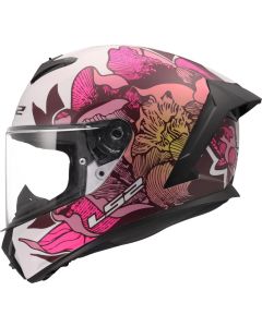 LS2 FF820 RAPID III POPPIES II Integralhelm weiss-pink XXL