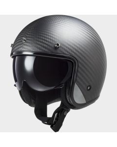 LS2 OF601 BOB II CARBON SOLID Jethelm carbon L