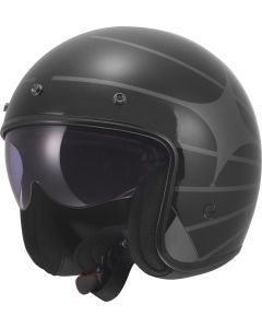 LS2 OF601 BOB II COSMIC Jethelm schwarz-grau M