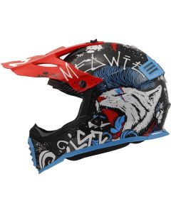 LS2 MX437 FAST EVO MINI II STARMAW Kinder MX-Helm schwarz L