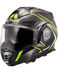LS2 FF901 ADVANT X CARBON FUTURE II Klapphelm schwarz-fluo gelb 3XL