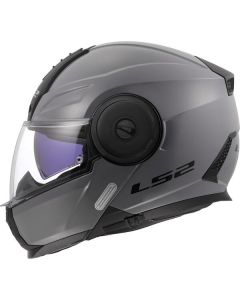 LS2 FF902 SCOPE II SOLID Klapphelm nardo grau XS