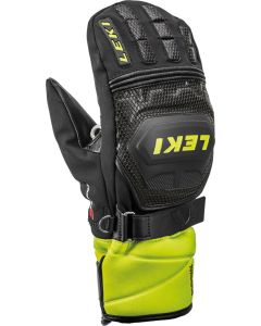 LEKI Worldcup Race Coach Flex S GTX Mitt Junior Fäustling schwarz-ice lemon 4