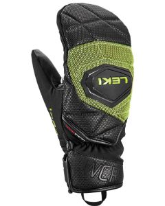 LEKI WCR Coach 3D Junior Mitt Mitten noir-ice jaune citron 5