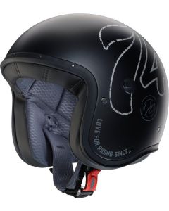 CABERG FREERIDE X 74 Jethelm matt schwarz-anthrazit XS