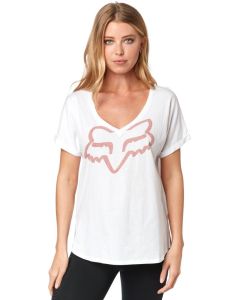 FOX RESPONDED SS VNECK dámské tričko bílé XS