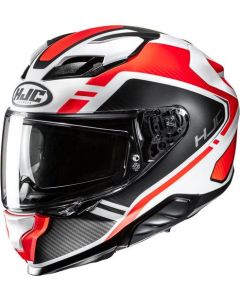 HJC F71 TOZZ Integralhelm weiss-rot MC1 L