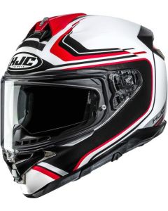 HJC F72 OFLO Integralhelm weiss-rot MC1 XL