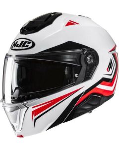 HJC i91 TRICUS Klapphelm weiss-rot MC1 XL