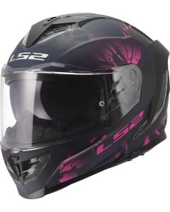 LS2 FF818 STORM III BURST Integralhelm matt schwarz-pink XS