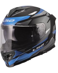 LS2 FF818 STORM III KOMAI Integralhelm matt schwarz-blau XXL
