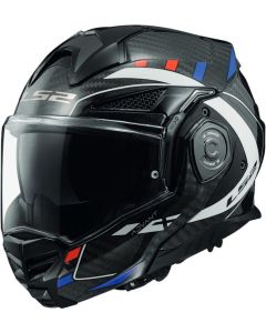 LS2 FF901 ADVANT X CARBON FUTURE vyklápěcí přilba bílo-modrá XXL