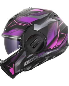 LS2 FF912 VALIANT GEAR ERVION Klapphelm matt purple XXS