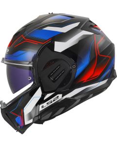 LS2 FF912 VALIANT GEAR ERVION Klapphelm weiss-blau-rot XXL