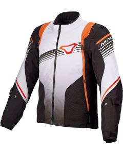 Textilní bunda MACNA CHARGER černo-bílo-oranžová XXL