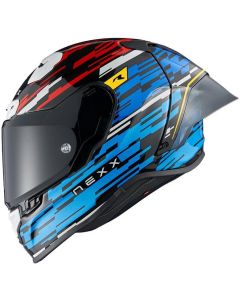 NEXX X.R3R GLITCH RACER modro-červená XS