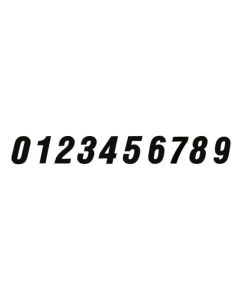 STARTOVNÍ ČÍSLO OSK single black "8" 16cm
