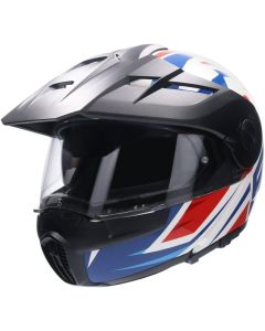 SCHUBERTH E1 TUAREG vyklápěcí přilba červeno-modro-bílá XS 53