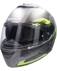 SHARK SPARTAN 1.2 ANTHEON celoobličejová přilba matná antracit-žluto-černá XXL