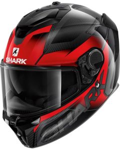 Celoobličejová helma SHARK SPARTAN GT CARBON SHESTTER karbon-červeno-antracit XXL