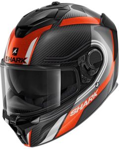 Celoobličejová helma SHARK SPARTAN GT CARBON TRACKER karbon-antracit-bílo-oranžová XXL