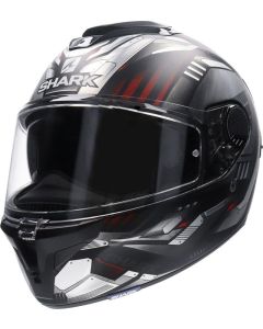 Celoobličejová přilba SHARK SPARTAN GT REPLIKAN matná černo-chrom-stříbrná XS