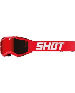 SHOT ASSAULT 2.0 SOLID IRIDIUM Brille glanz rot-Glas rot versp.