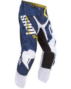 Kalhoty SHOT FLEXOR SYSTEM žluto-modro-bílé 28