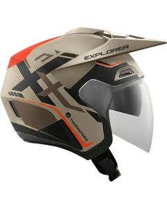 TUCANO URBANO EXPLORER Jethelm matt adv sand graphic XXL