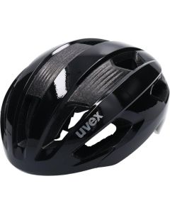 Silniční cyklistická helma UVEX RISE celá černá 52-56cm