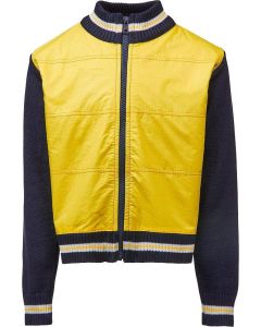 Veste d'entraînement enfant WOOM SAN MORANO bleu marine-jaune 140-150