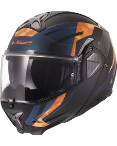 LS2 FF910 ADVANT II GLIDE Klapphelm matt schwarz-orange 3XL