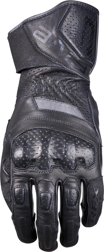NORMAN Motorrad-Handschuhe Schwarz/Grau – Ganzer Finger, Sommer, Mit Knöchelschutz, Größe L