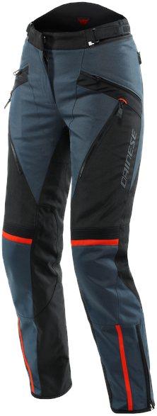 Dainese - Tempest 3 D Dry Lady Pants, Motorrad Tourenhose Für Damen, Wasserdicht, Herausnehmbares Thermofutter, Knieschutz, Ebenholz/Schwarz/Lavarot, 44