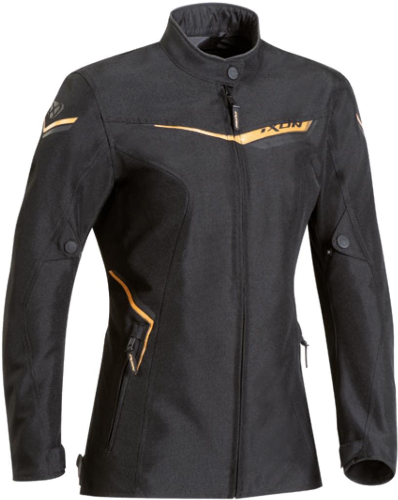 Slash Damen Motorrad Textiljacke - Schwarz Gold - XL - female