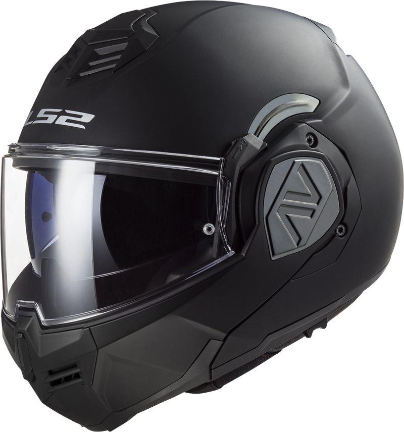 LS2, Klapphelm Motorrad ADVANT SOLID Matt Black, XL, Schwarzmatt